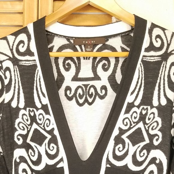 ▣▤◀⨞Art Deco Retro Tunic Blouse - Picture 2 of 12